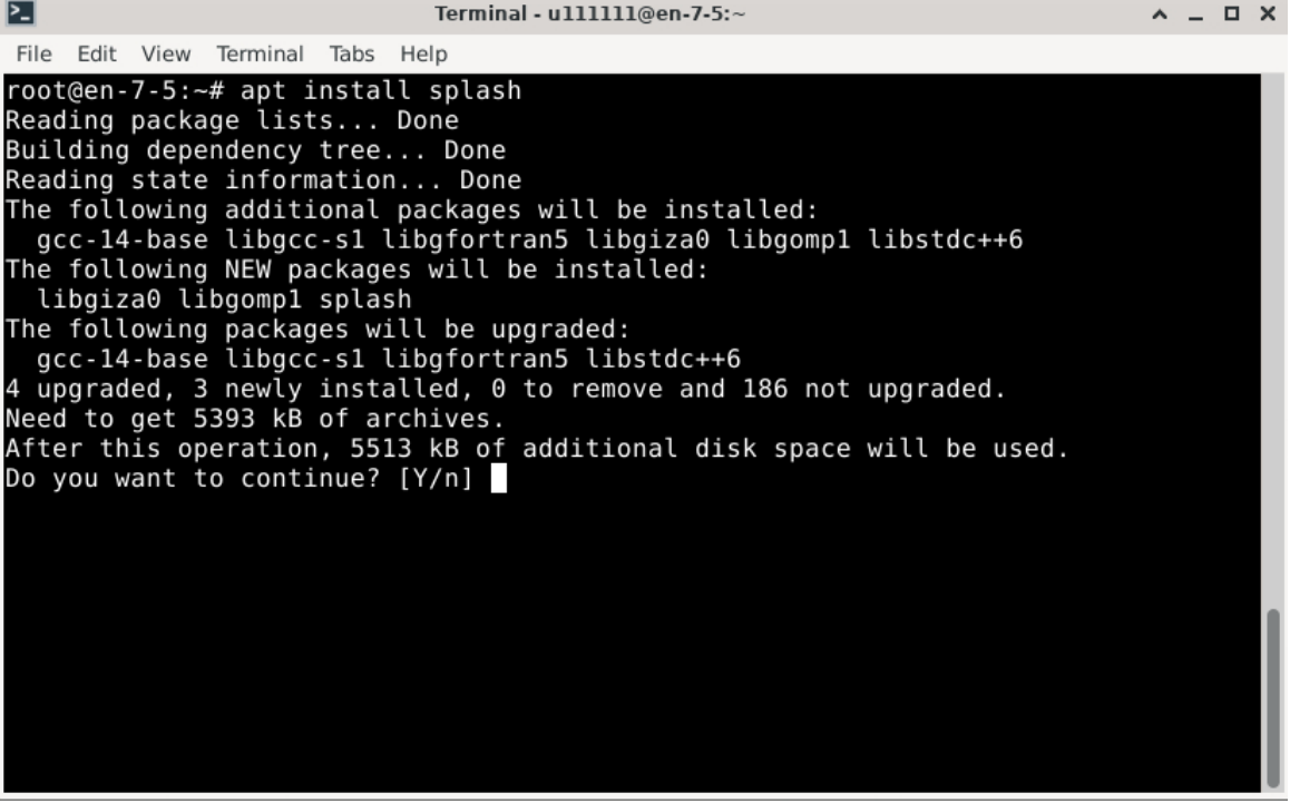 install splash